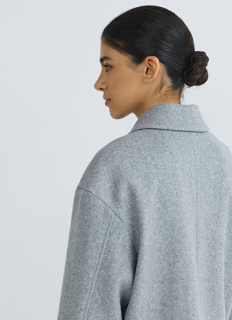 Куртка из пальтовой ткани