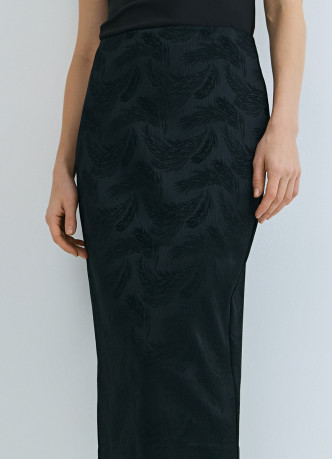 Прямая юбка из жаккарда