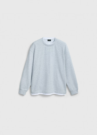 Свитшот с имитацией футболки