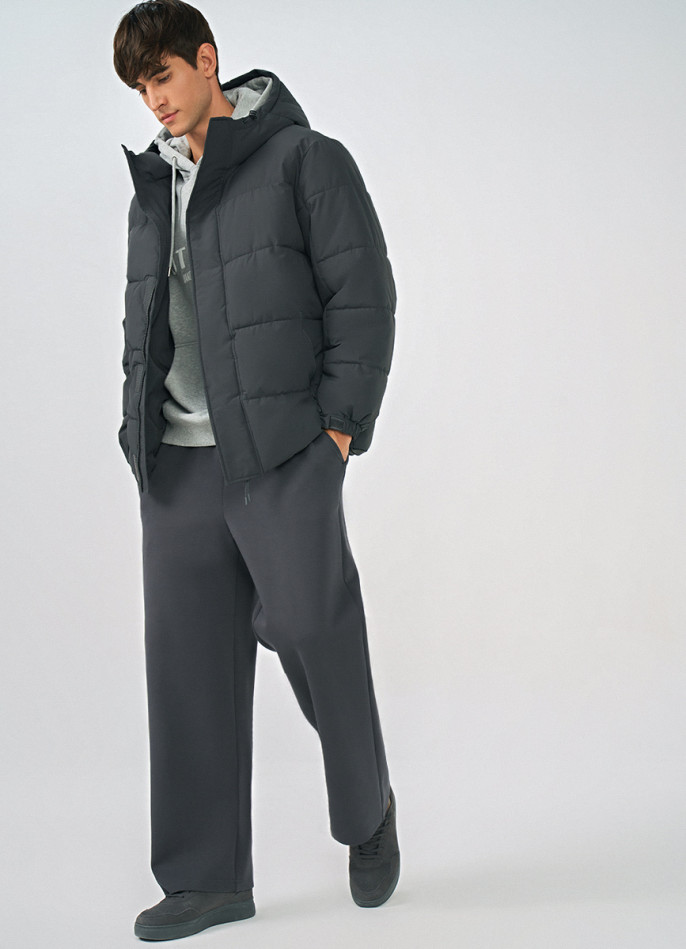 Утеплённая куртка с капюшоном