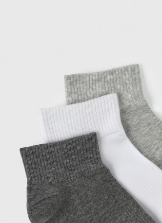 Короткие носки с поддержкой стопы, 3 пары