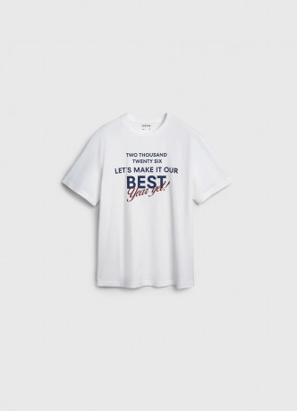 Пижамная футболка с текстовым принтом