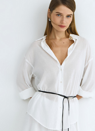 Полупрозрачная блузка