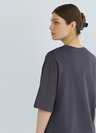 Футболка с флоковым принтом