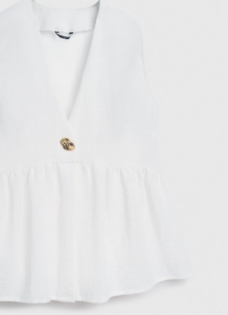 Топ из вискозы с застёжкой