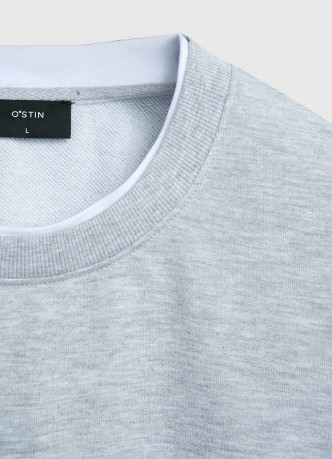 Свитшот с имитацией футболки