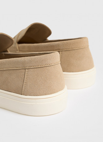 Лоферы из искусственной замши