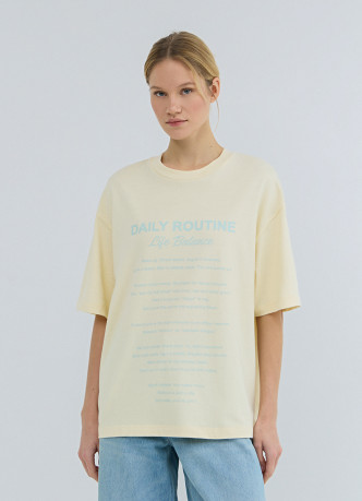 Футболка оверсайз с принтом