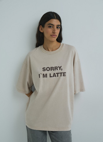 Футболка оверсайз с принтом