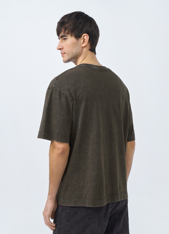 Базовая футболка с эффектом стирки