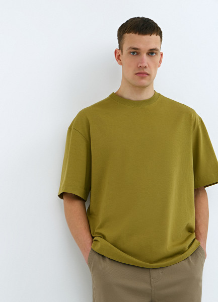 Футболка из плотного хлопка Зеленый 1599₽