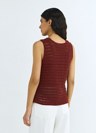 Топ кроше из хлопка