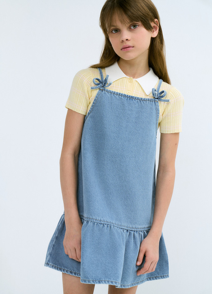 Джинсовый сарафан для девочек