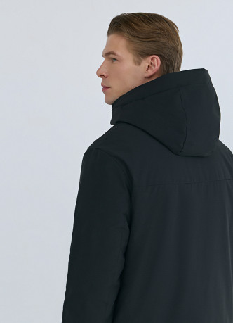 Утеплённая куртка с капюшоном