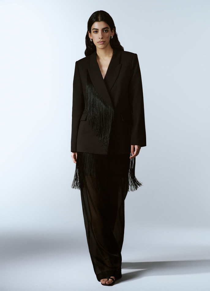 Полупрозрачные брюки из органзы