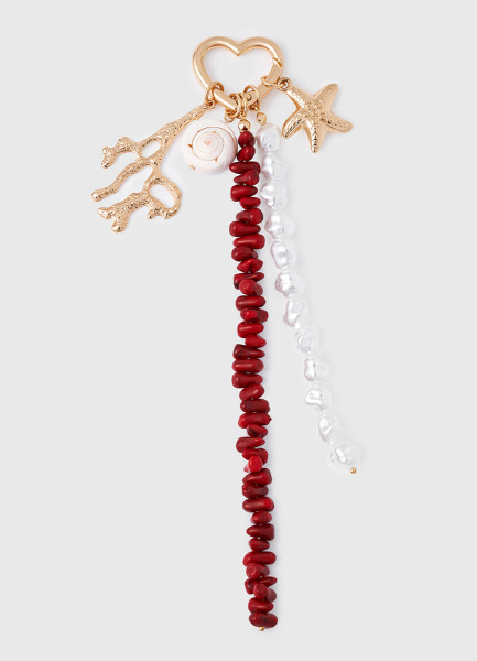 

Брелок-обвес с натуральной ракушкой, Мультицвет