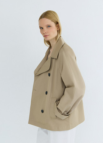 Укороченная куртка-тренч