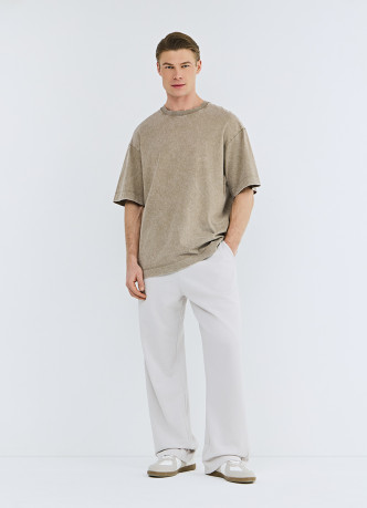 Базовая футболка с эффектом стирки