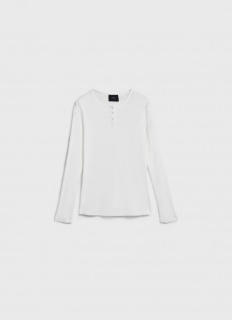 Пижамный лонгслив в рубчик