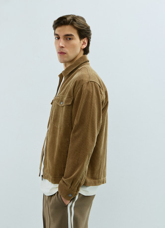 Куртка-рубашка из вельвета