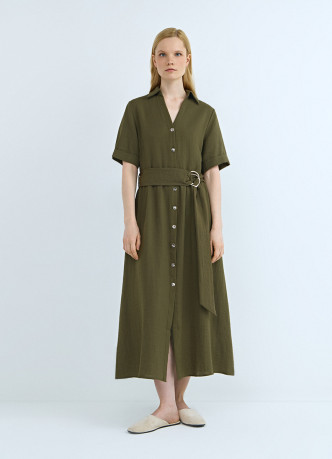 Платье-рубашка со съемным поясом