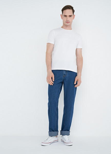 Базовые прямые джинсы, Синий джинсы tailored базовые 42 размер
