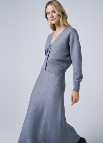 Вязаная юбка А-силуэта