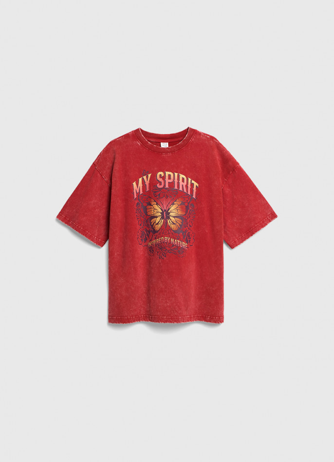 Футболка с принтом для девочек