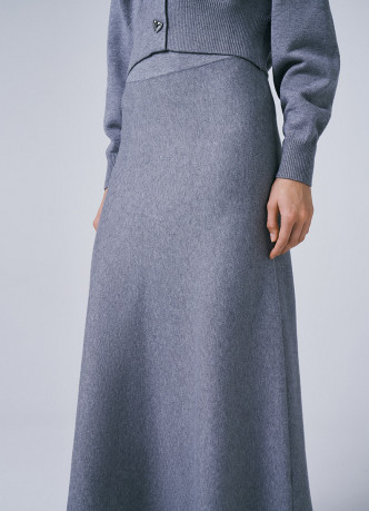 Вязаная юбка А-силуэта