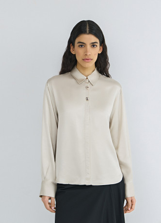 Сатиновая блузка из вискозы