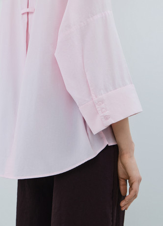 Рубашка в полоску с рукавом 3/4