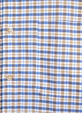 Рубашка в клетку из хлопка оксфорд