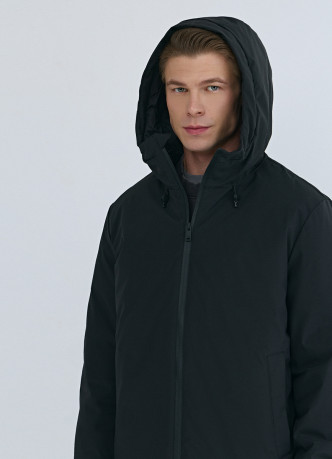 Утеплённая куртка с капюшоном