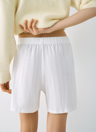 Пижамные шорты из ажурного трикотажа