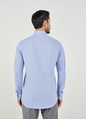 Рубашка Slim Fit из трикотажа