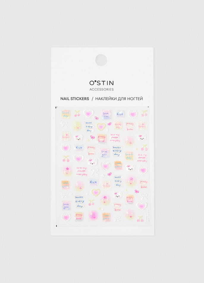 Набор наклеек для ногтей для девочек