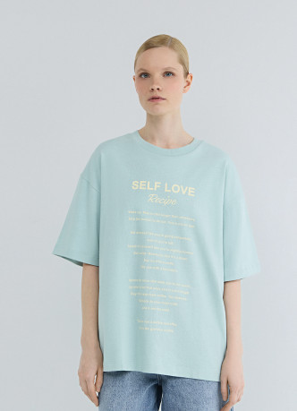 Футболка оверсайз с принтом