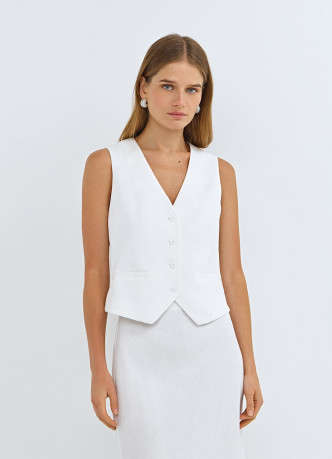 Жилет на пуговицах