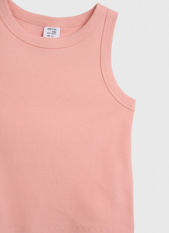 Майка в рубчик для девочек