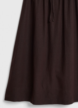 Юбка изо льна с поясом на кулиске