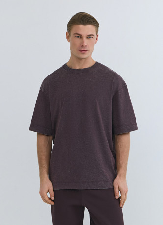 Базовая футболка с эффектом стирки