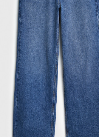 Широкие джинсы с высокой посадкой