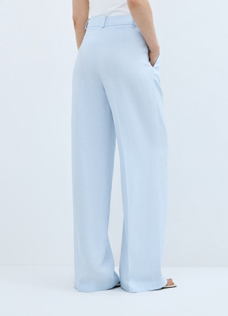 Прямые брюки со льном