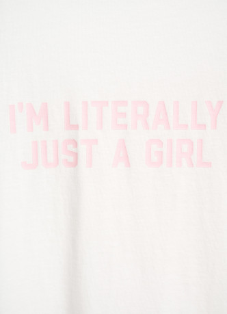 Футболка оверсайз с принтом для девочек