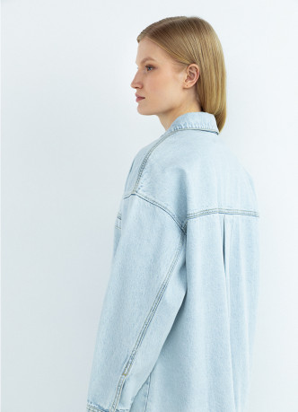 Куртка-рубашка из денима