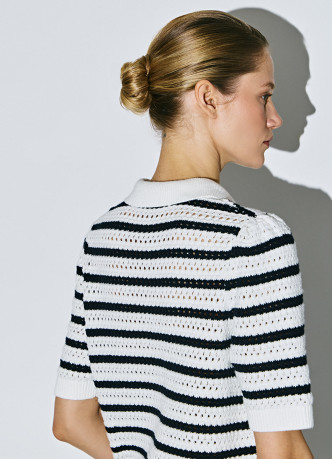 Поло структурной вязки