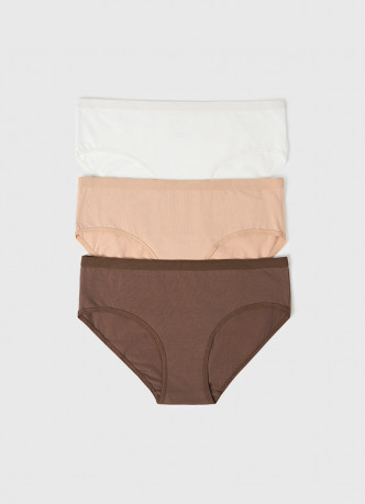 Классические трусы со средней посадкой, 3 шт.