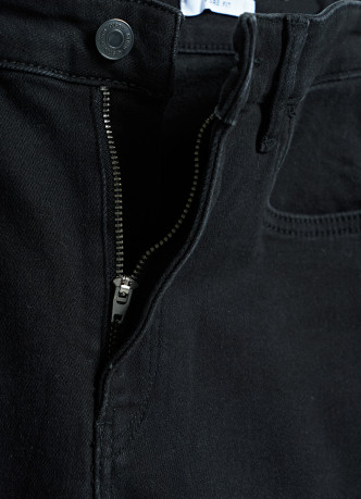 Расклёшенные утеплённые джинсы