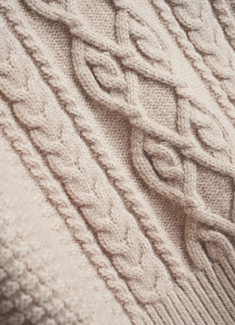 Джемпер с косами