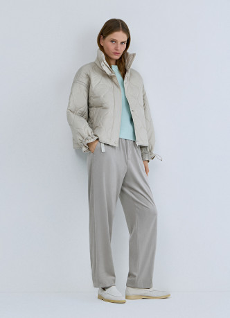 Брюки Baggy из искусственной замши